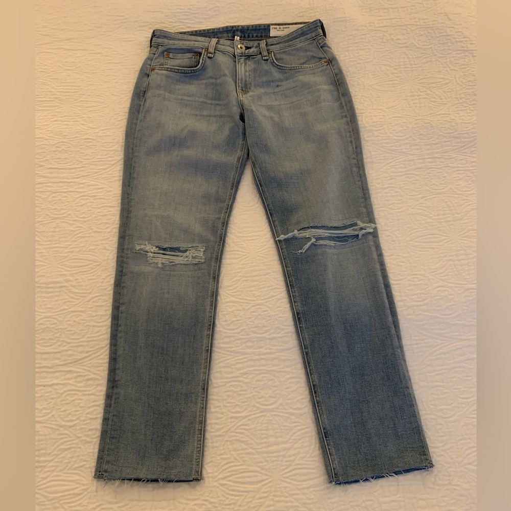Rag & Bone New York Dre Low - Rise Slim Boyfriend Jeans